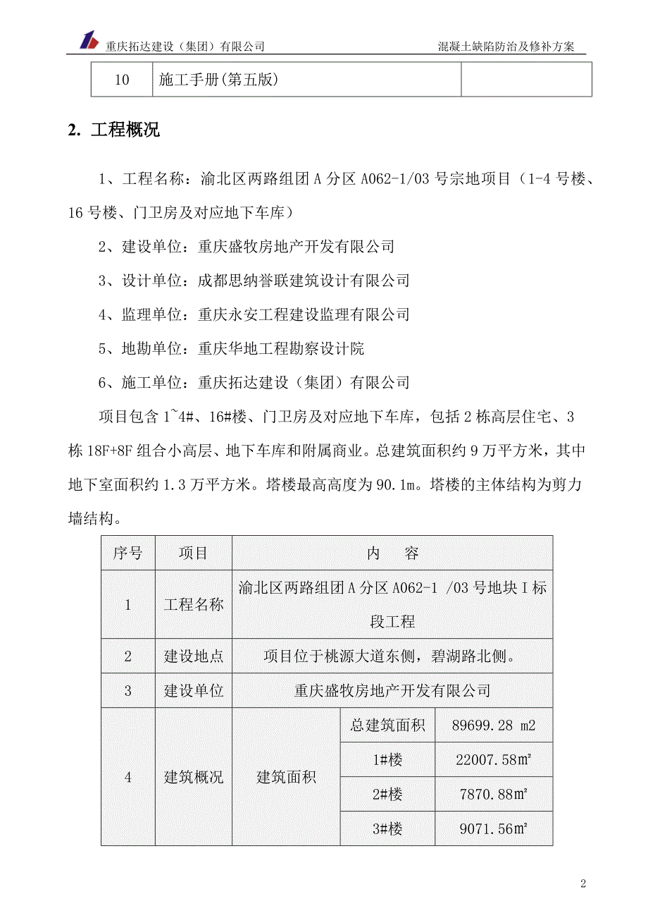 混凝土质量缺陷防治及修补方案.doc_第4页