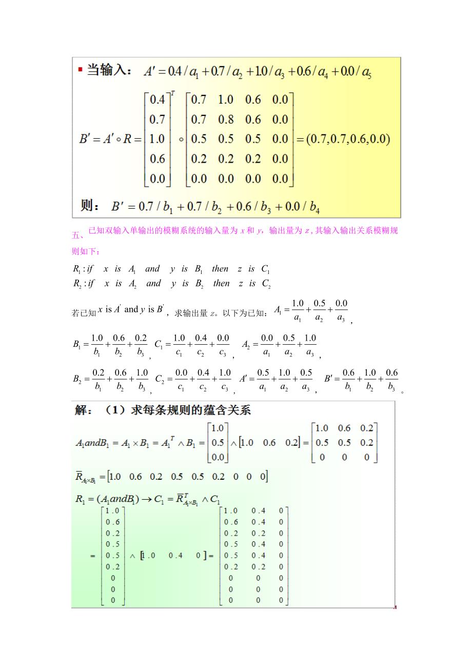 研究生智能控制复习提纲_第4页