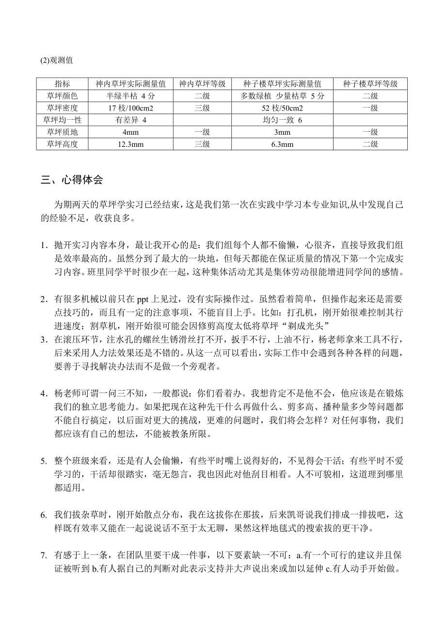 草坪学实习报告模板-Copy_第5页