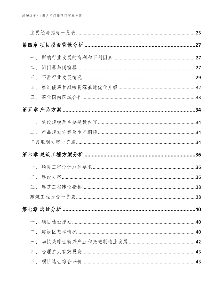 内蒙古闭门器项目实施方案模板_第2页