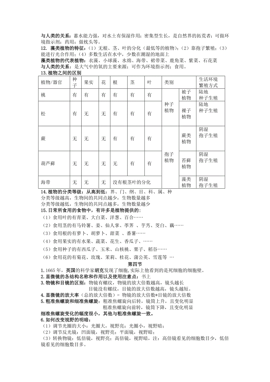 七年级科学上第二章知识点_第3页