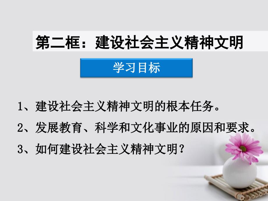 高中政治9.2建设社会主义精神文明课件新人教版必修3_第3页