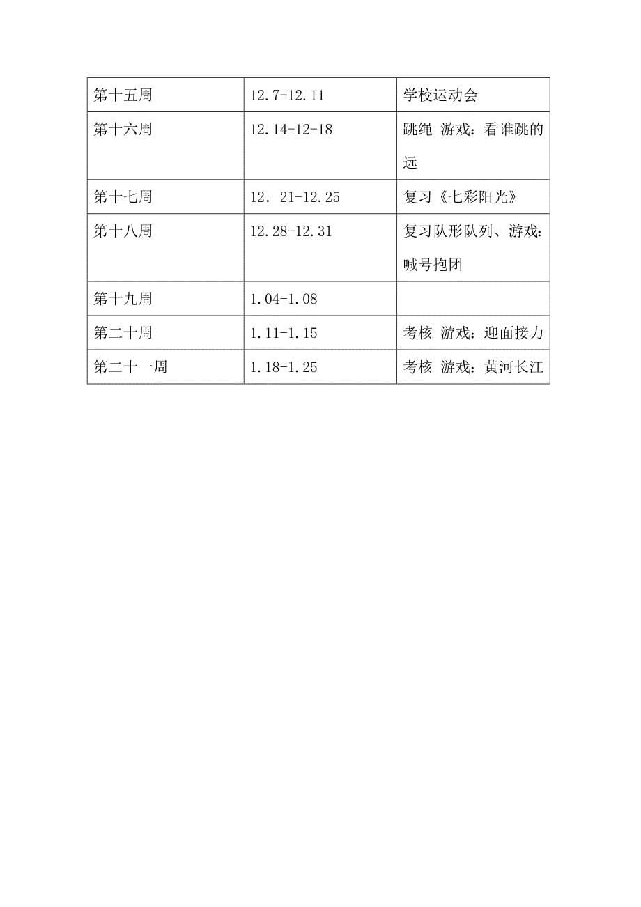 一年级体育教学计划.docx_第5页