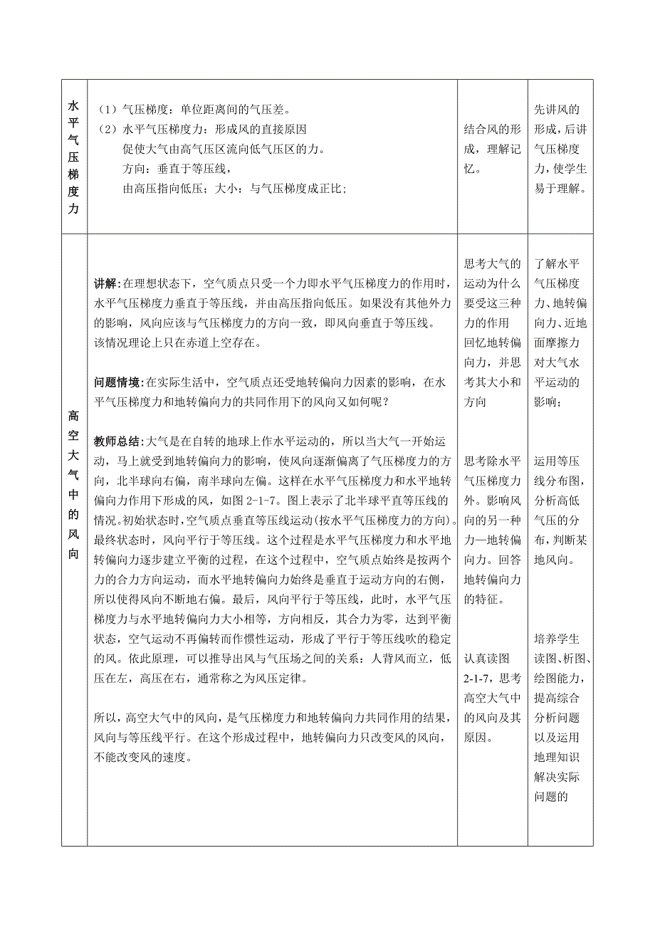 《大气的水平运动》教案.doc_第4页