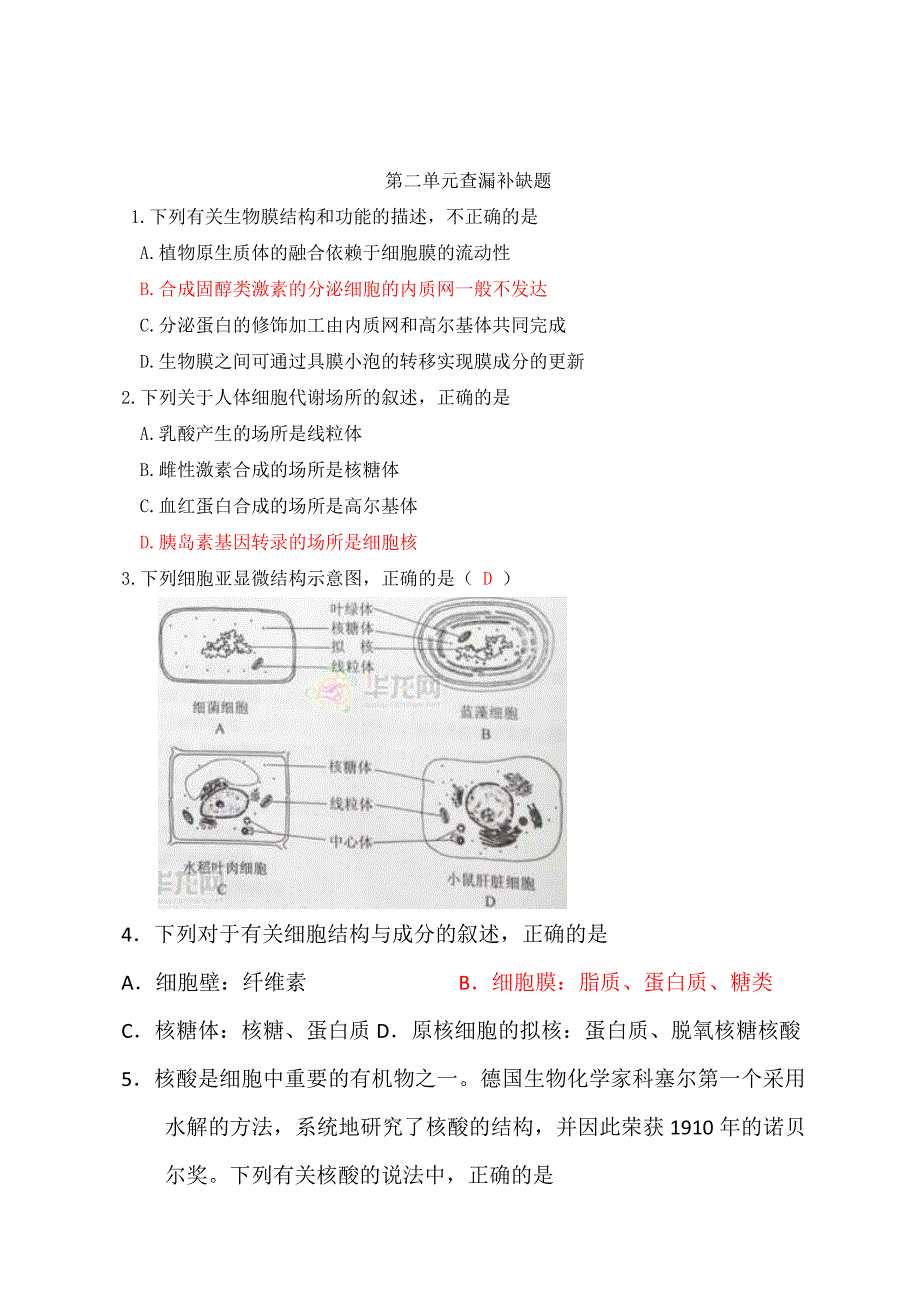 第二单元查漏补缺.doc_第1页