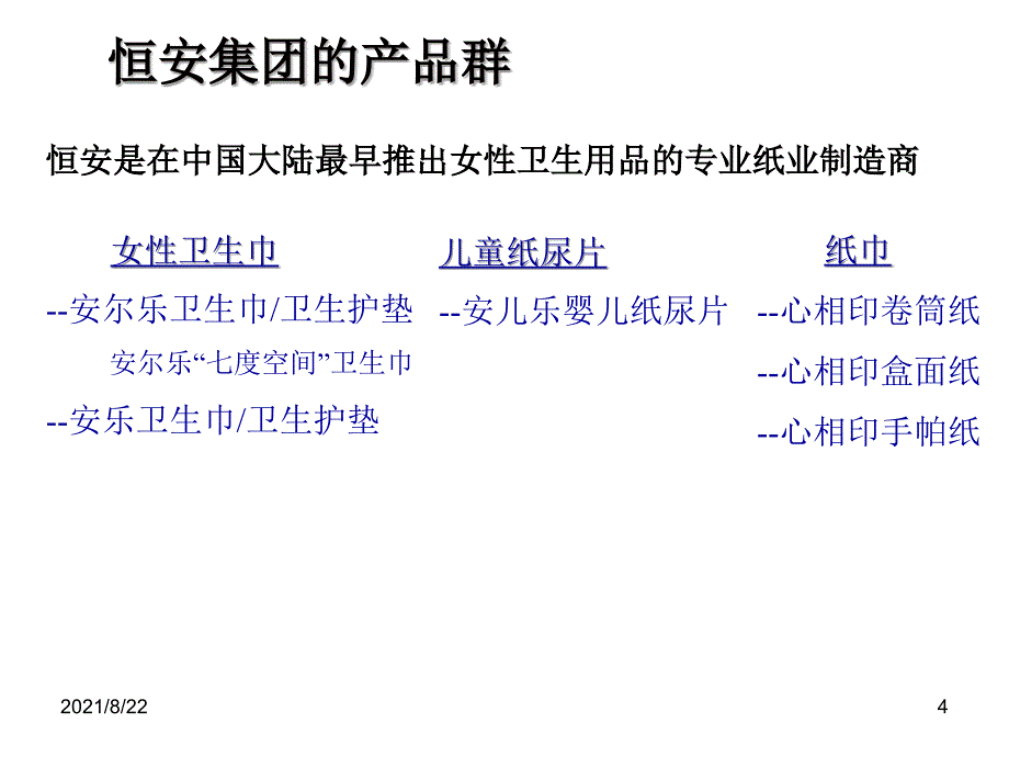 品牌策划：恒安产品规划推荐课件_第4页