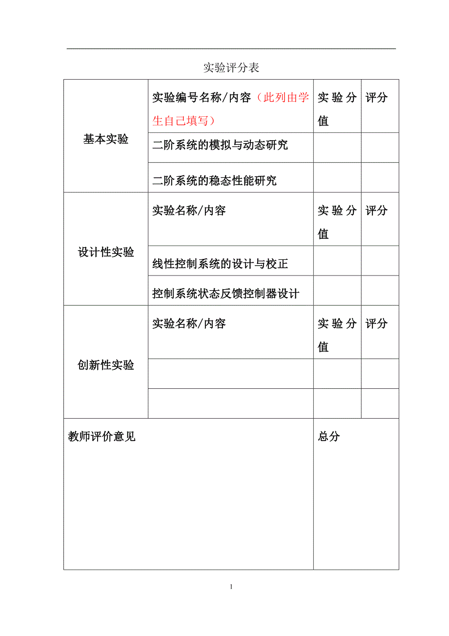 华中科技大学自动控制实验报告_第2页