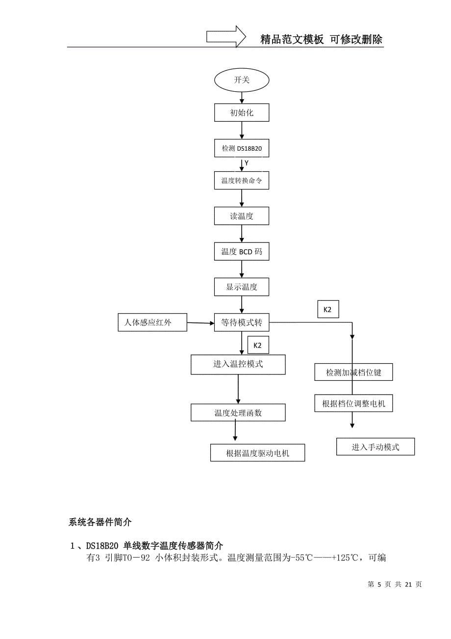 人体感应智能风扇结题报告_第5页