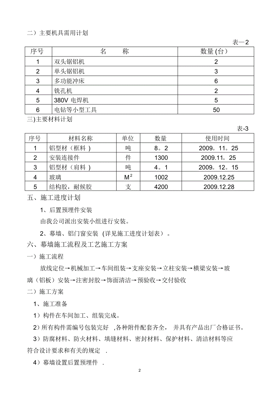 玻璃幕墙施工设_第2页