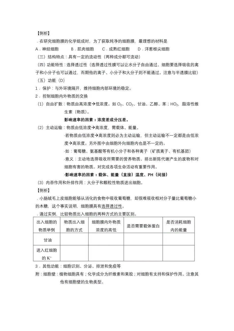 高中生物必修一细胞膜的结构和功能_第2页