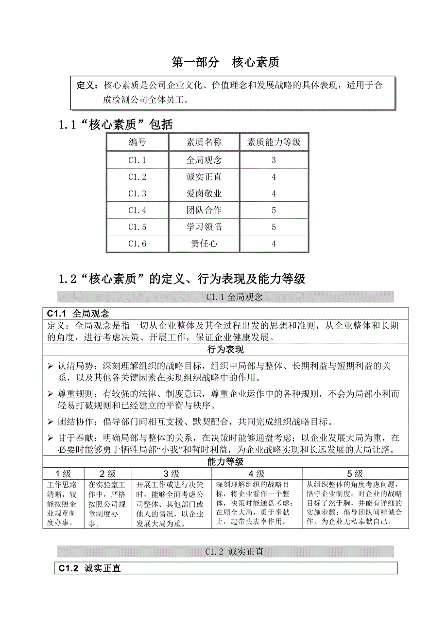 岗位胜任素质模型及辞典_第4页