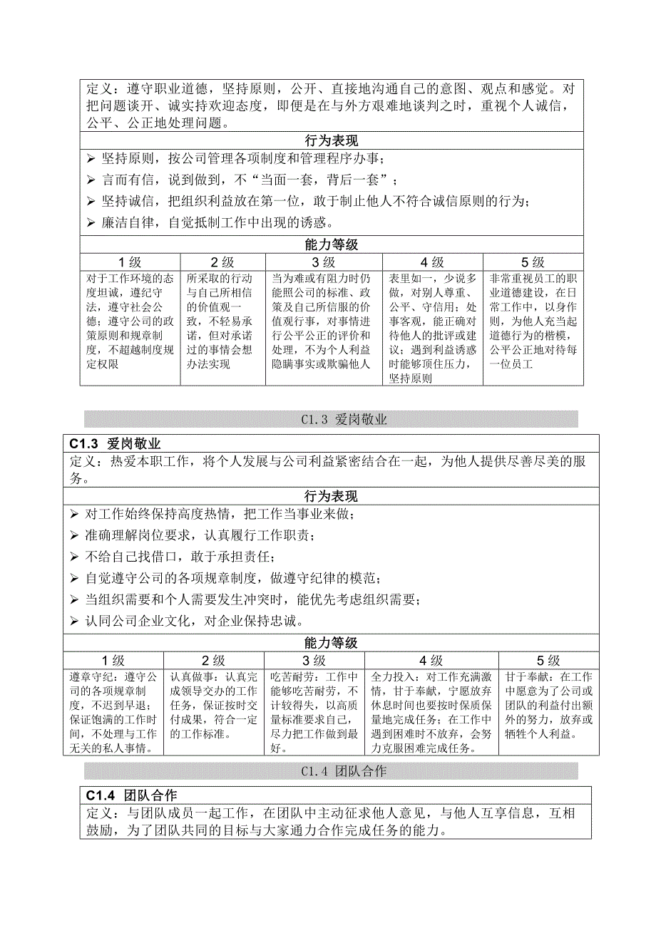 岗位胜任素质模型及辞典_第5页