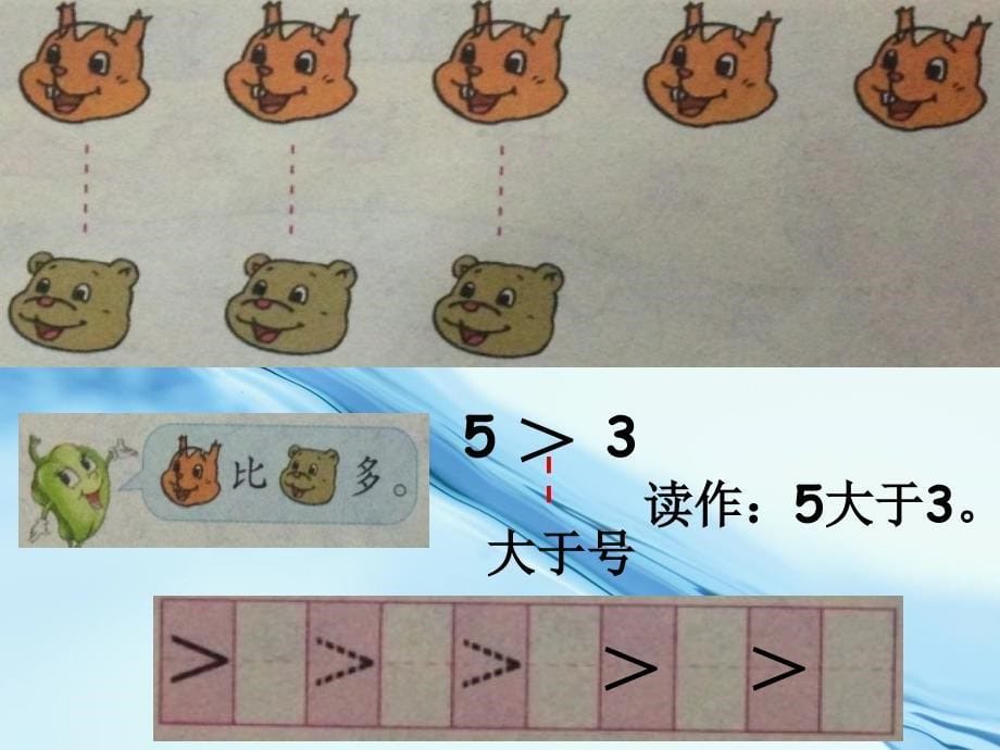 2020苏教版数学一年级上册认识“＞”、“＜”和“＝”ppt课件_第5页