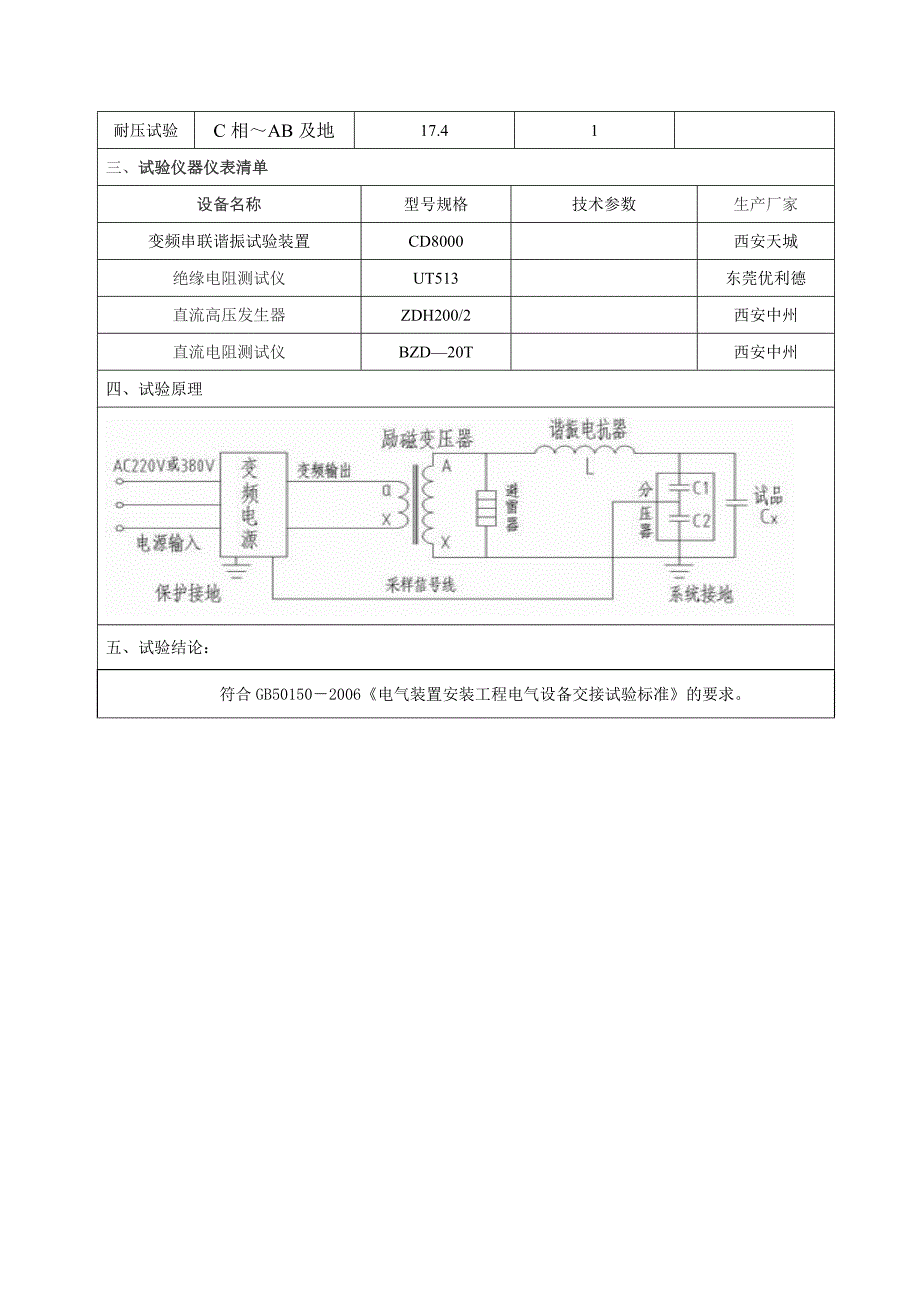 电缆耐压试验报告_第3页