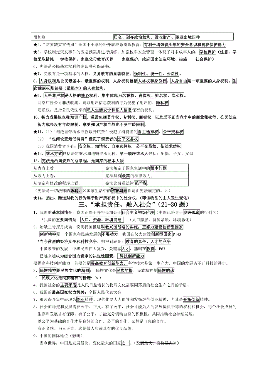 四月调考核心考点(教育精品)_第2页