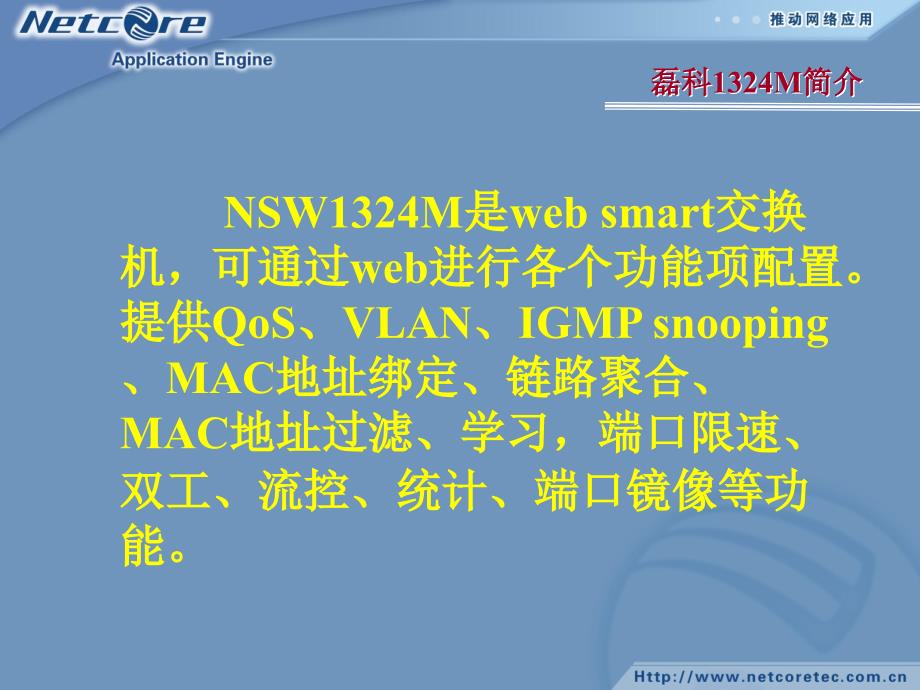 Netcore1324M功能介绍_第2页