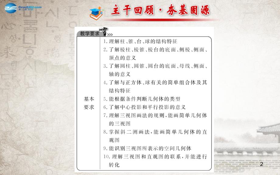 文理通用高三数学一轮复习7.1空间几何体的结构及其三视图和直观图课件_第2页