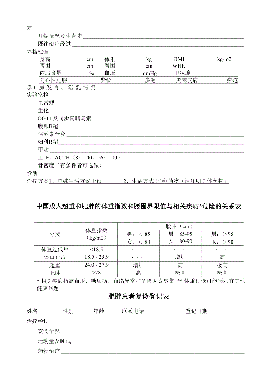 肥胖监测评估表_第2页