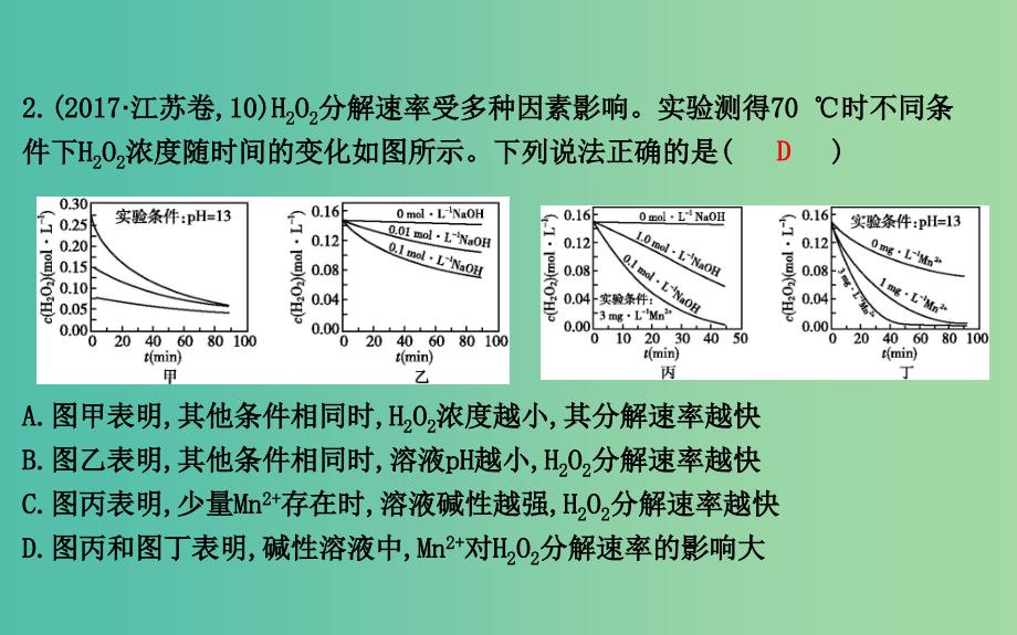 2019高考化学二轮复习 第一篇 题型十 化学反应速率与平衡课件.ppt_第4页