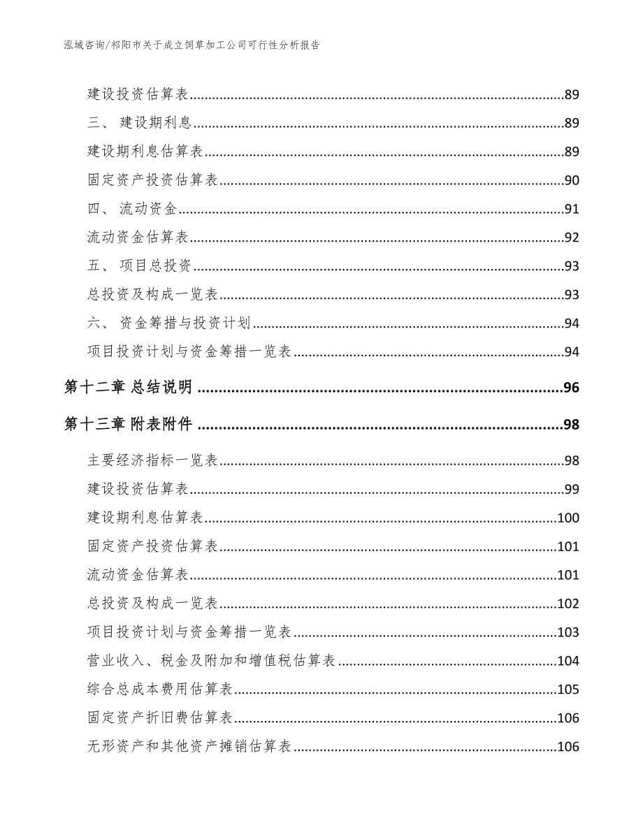 祁阳市关于成立饲草加工公司可行性分析报告_第5页