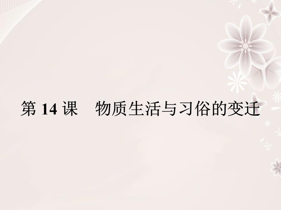 高中历史 第五单元 中国近现代社会生活的变迁 14 物质生活与习俗的变迁课件 新人教版必修2._第2页