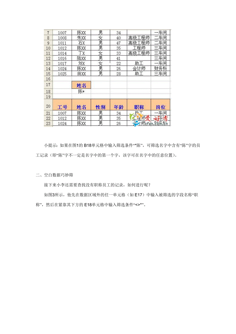 Excel表格高级筛选_第2页