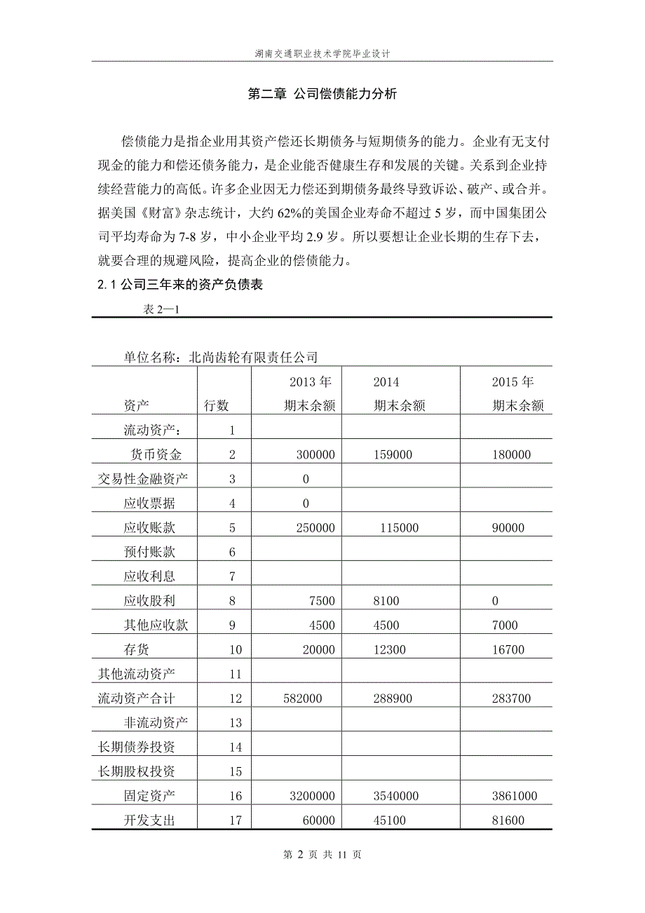 毕业设计（论文）-北尚齿轮有限责任公司偿债方案设计‘_第4页