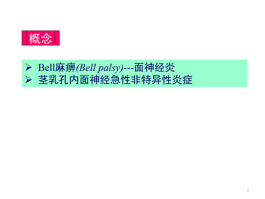 特发性面神经麻痹ppt课件_第2页