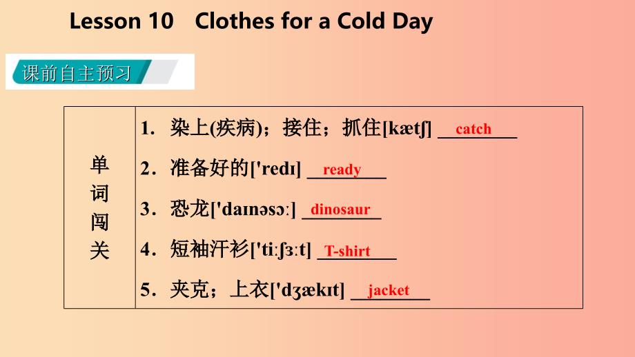 七年级英语上册Unit2ColoursandClothesLesson10ClothesforaColdDay导学课件新版冀教版.ppt_第3页