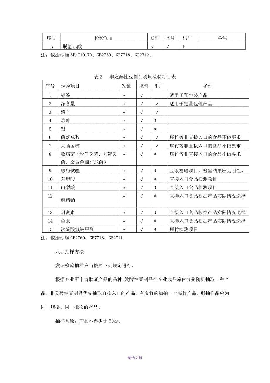 豆制品生产许可证审查细则_第5页