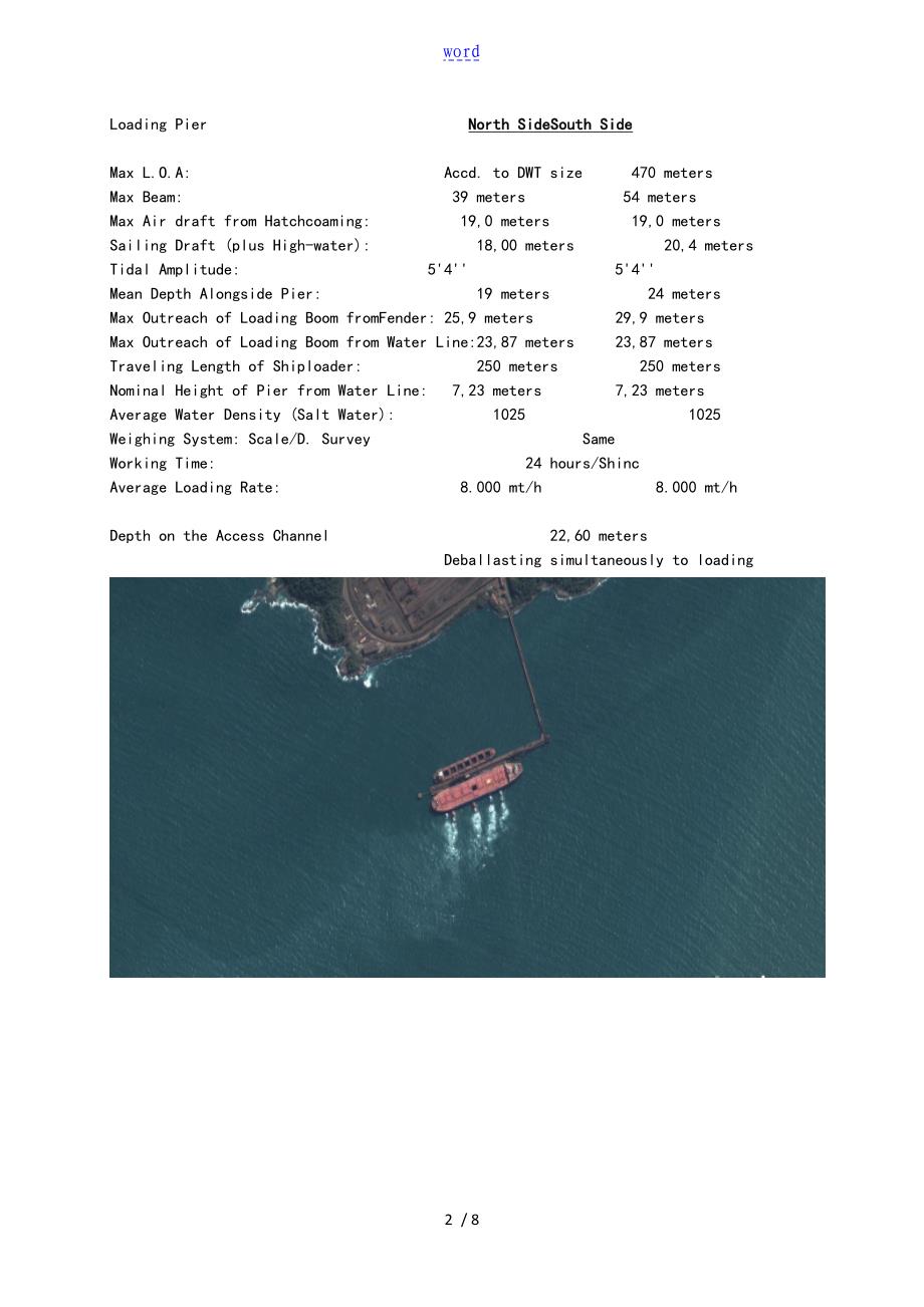 30万吨大型散货船巴西至中国的--港口及航线分析报告材料_第2页