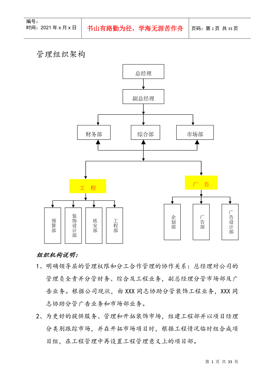 装饰公司管理架构(DOC34页)_第1页