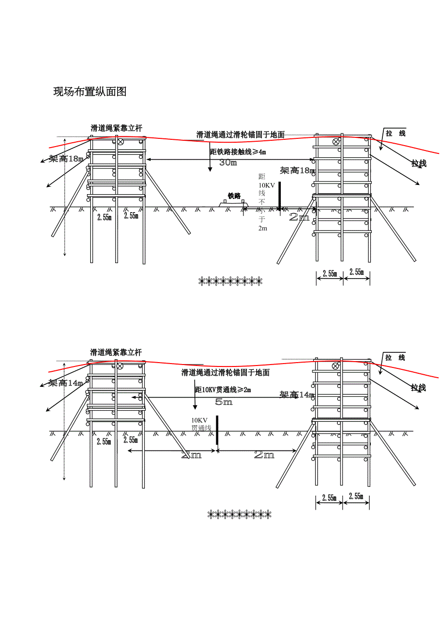 110KV跨铁路施工方案解析_第4页
