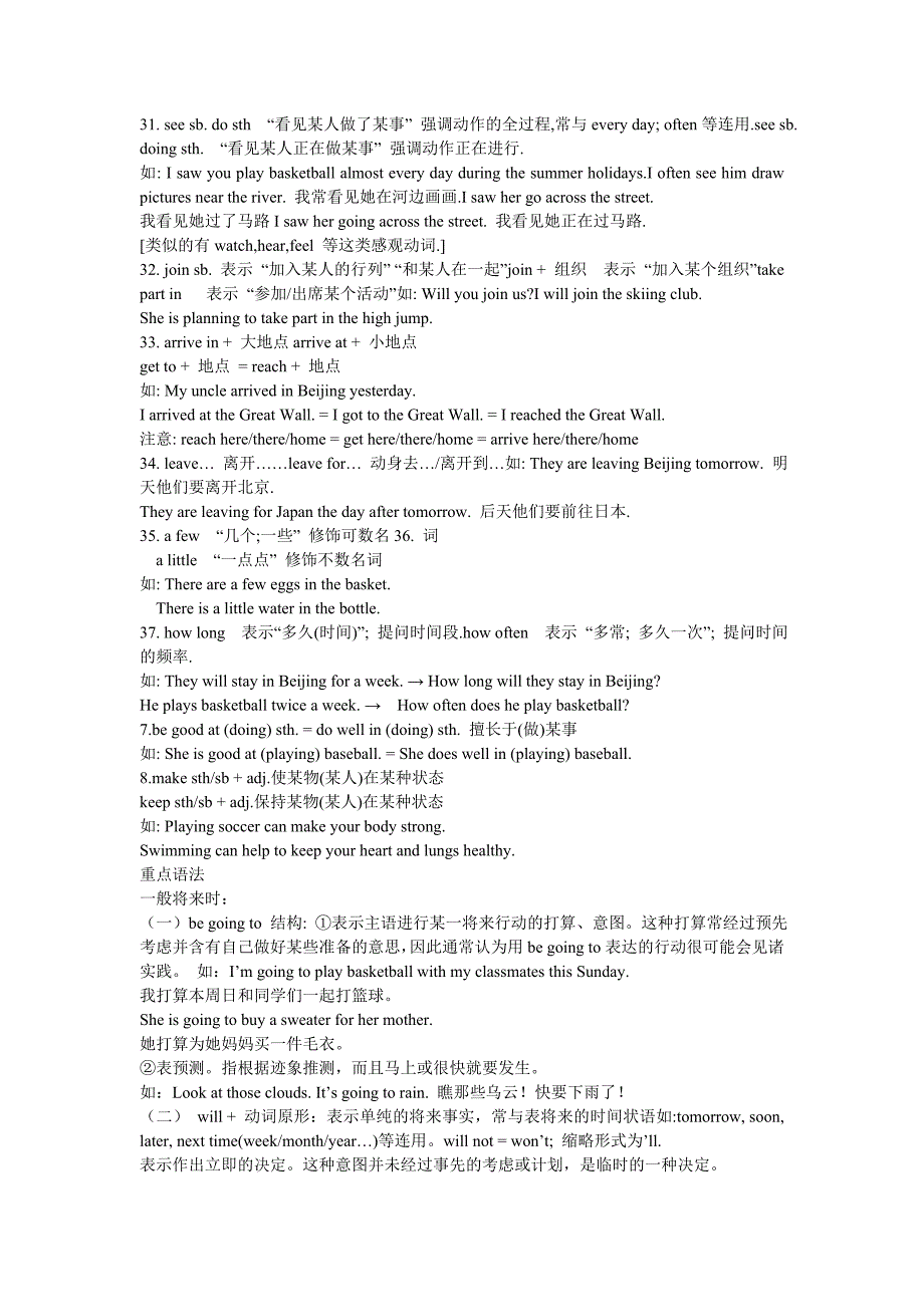 仁爱八年级英语上册Unit1知识点_第2页