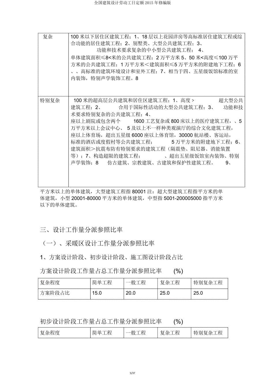 全国建筑设计劳动工日定额修编版.doc_第5页