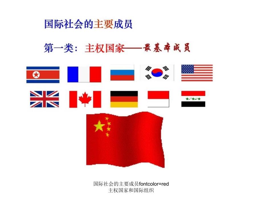 国际社会的主要成员fontcolorred主权国家和国际组织课件_第4页