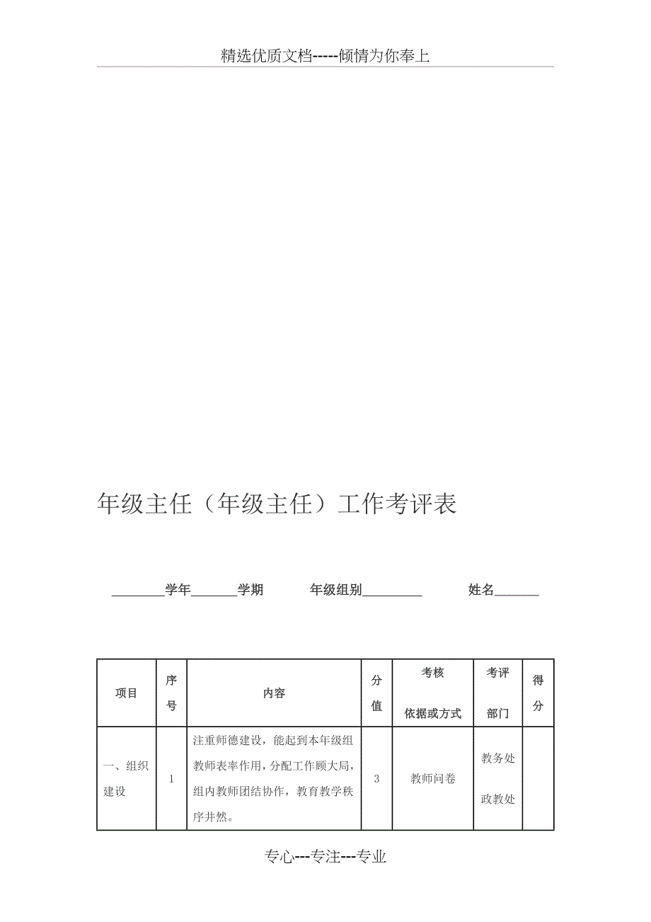 滩上中学年级主任绩效考核细则_第2页