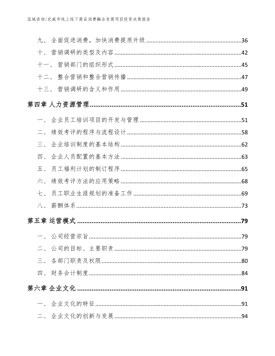 武威市线上线下商品消费融合发展项目投资决策报告_第3页