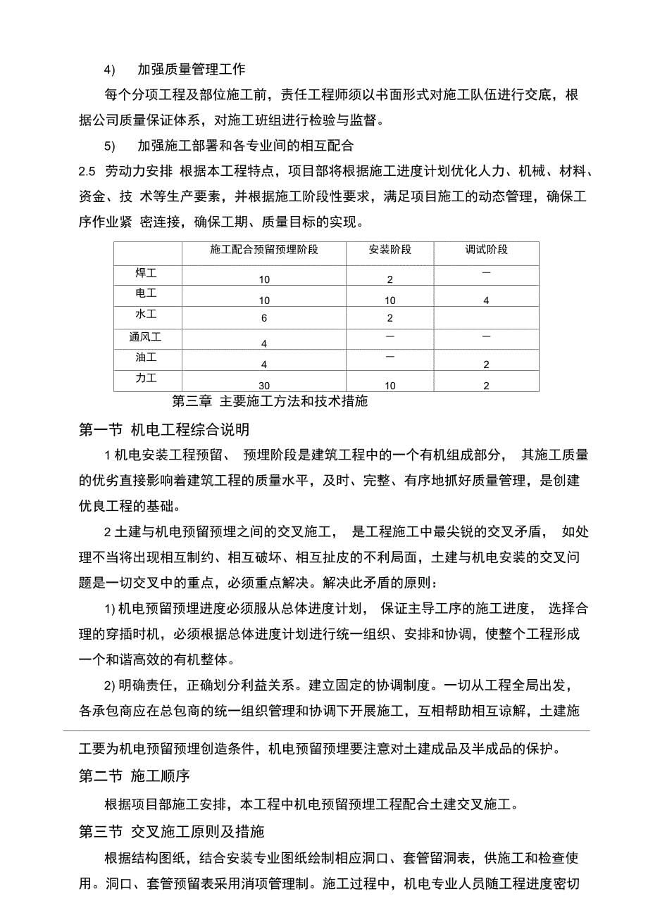 机电预留预埋施工方案_第5页