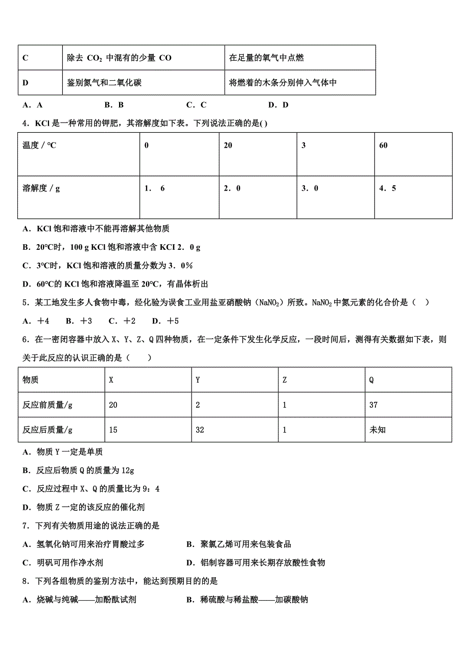 2022年江苏省盐城市联谊校中考化学模拟预测试卷(含解析).doc_第2页