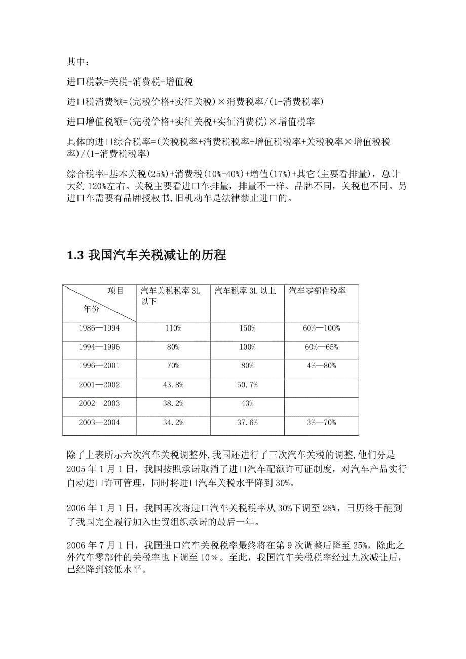 汽车关税的影响_第5页