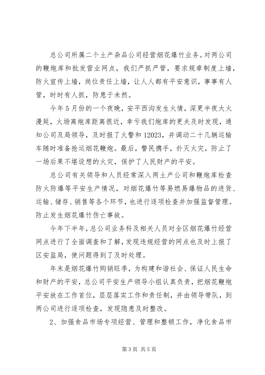 2023年商业供销总公司年度安全生产工作总结.docx_第3页