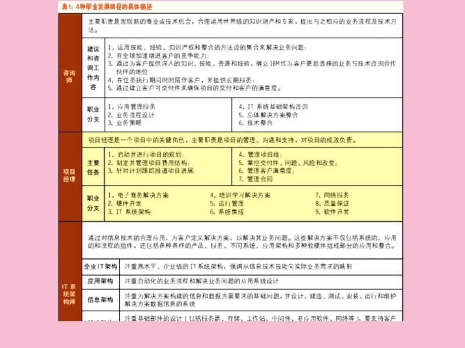 IBM员工的职业发展管理ppt课件_第5页