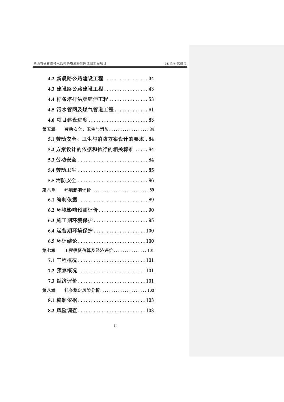 道路管网改造工程项目可行性研究报告_第5页