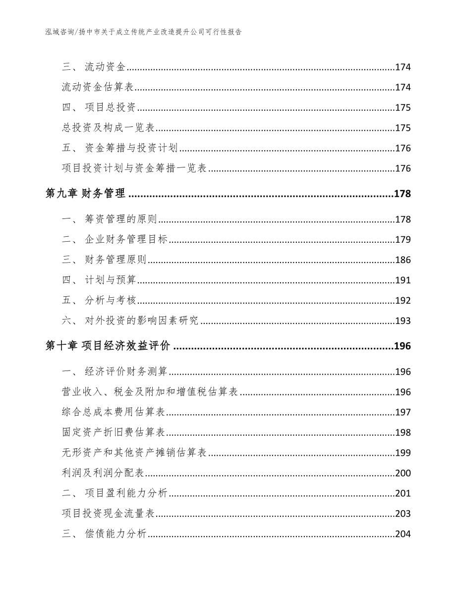 扬中市关于成立传统产业改造提升公司可行性报告（模板范文）_第5页