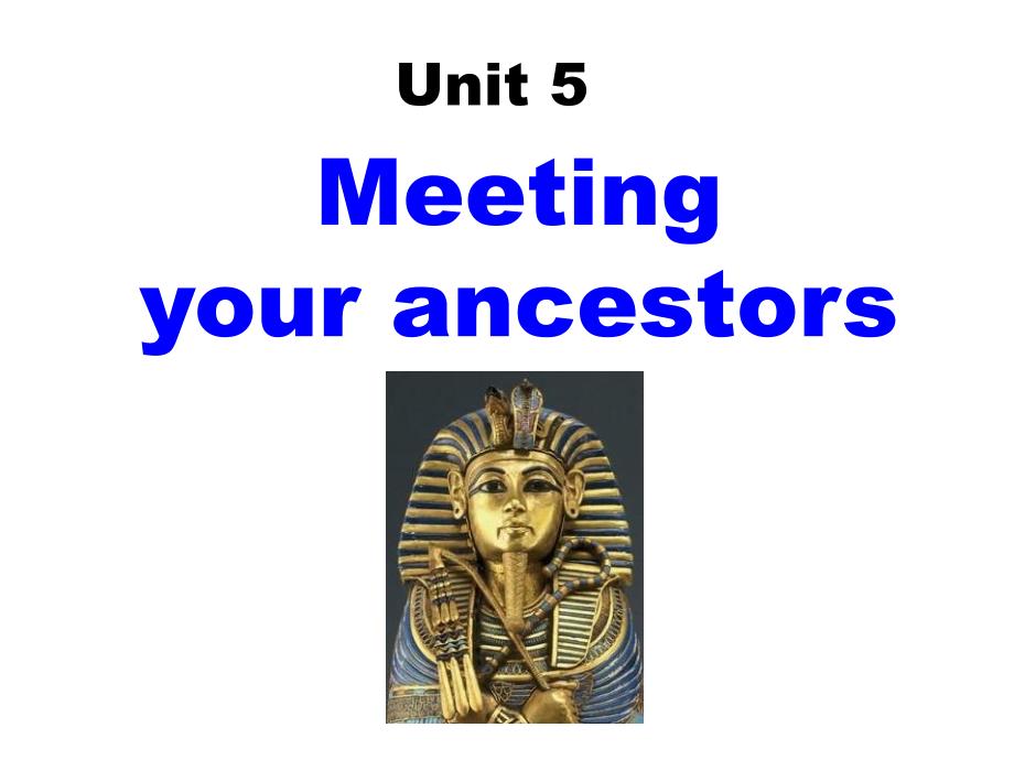 人教版选修8unit5MeetingyourancestorsP1Warmingup共44张PPT_第1页