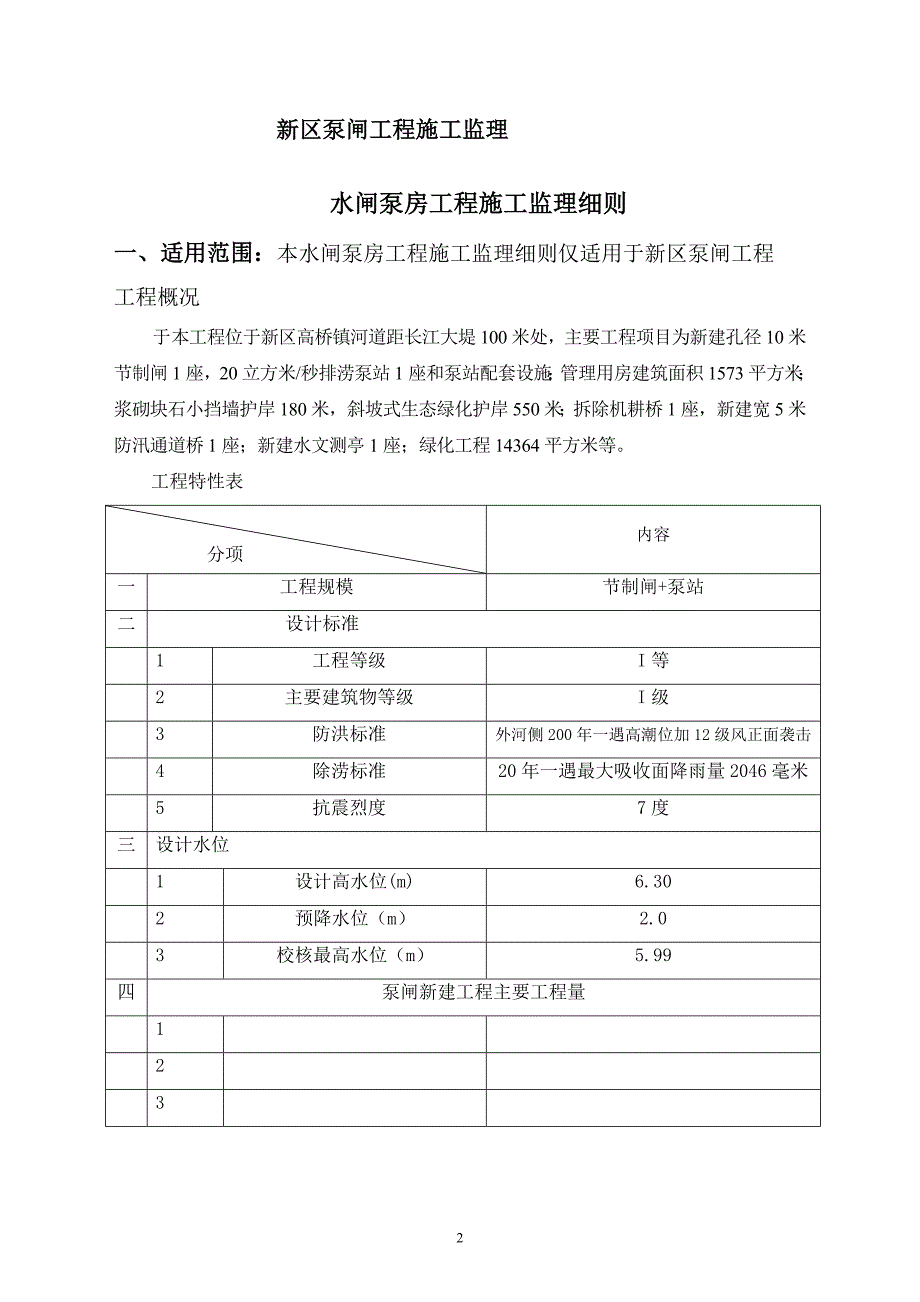 泵闸新建工程水闸泵房工程施工监理细则.doc_第3页