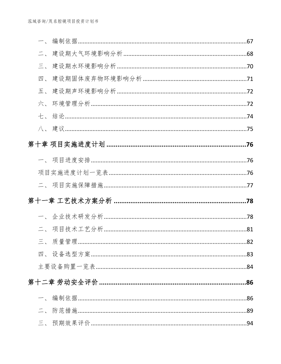 茂名腔镜项目投资计划书_范文模板_第3页