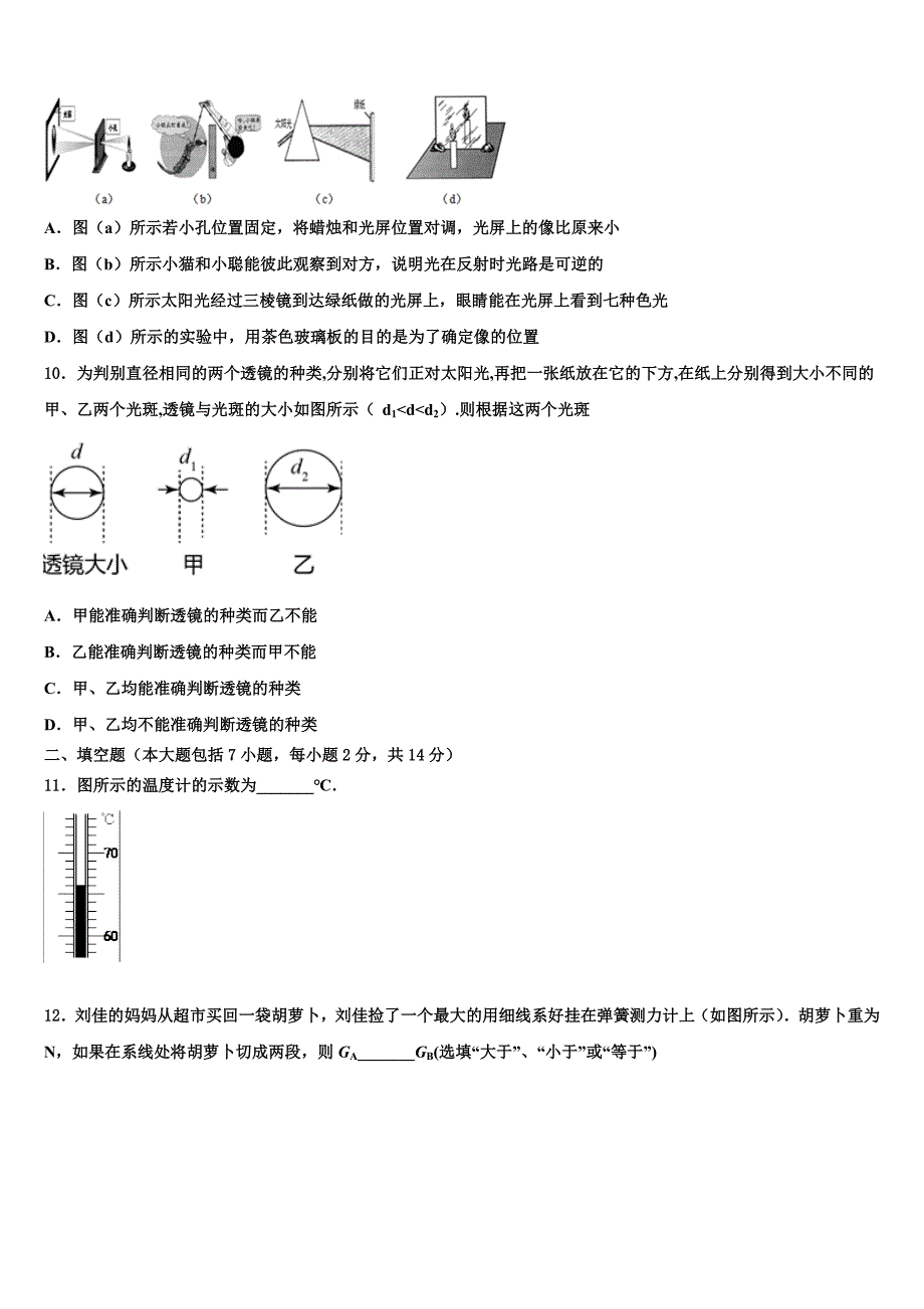 海南省临高县美台中学2021-2022学年中考二模物理试题含解析_第4页