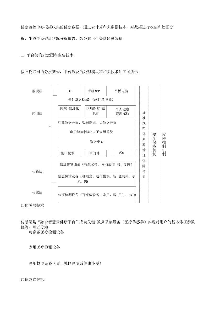 融合智慧云健康平台项目商业计划书_第5页